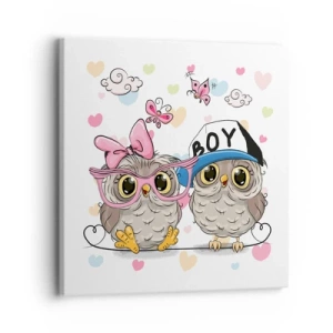 Schilderen op canvas - Laten we liefde maken! - 30x30 cm