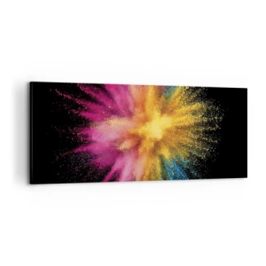 Schilderen op canvas - De geboorte van kleuren - 100x40 cm