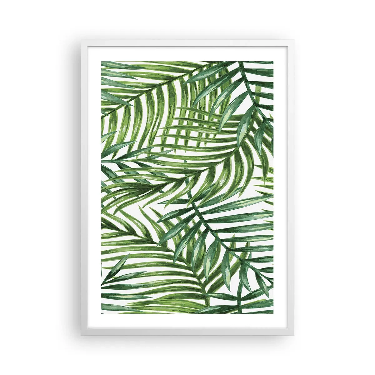 Poster in een witte lijst - Onder de groene luifel - 50x70 cm