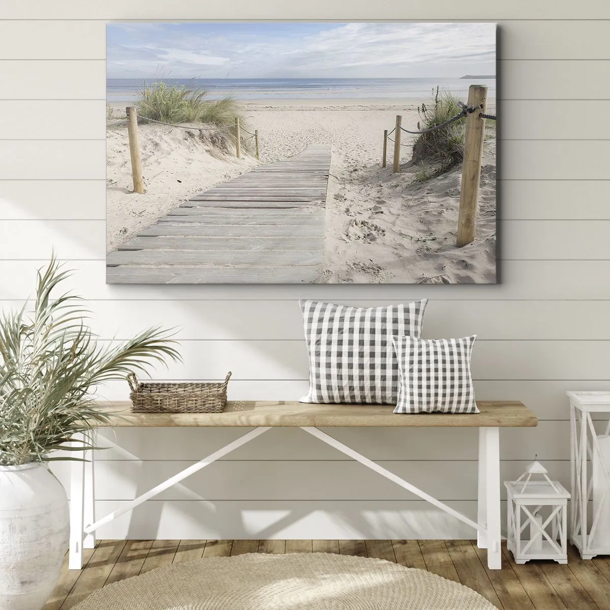 Schilderen op canvas - naar de horizon - 100x70 cm