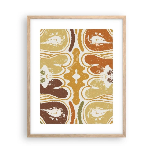 Een poster in een licht eiken lijst - Sentimentele abstractie - 40x50 cm