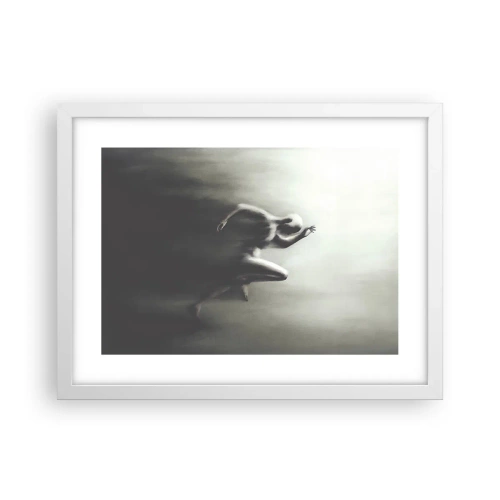 Poster in een witte lijst - Niet te stopen - 40x30 cm