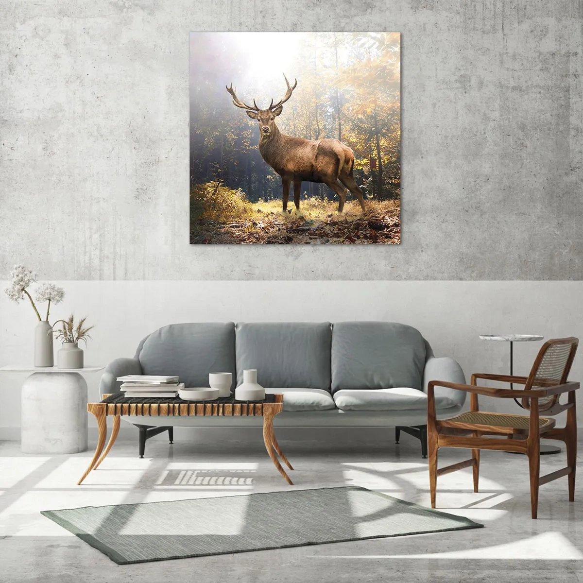 Schilderen op glas - In volle majesteit - 30x30 cm