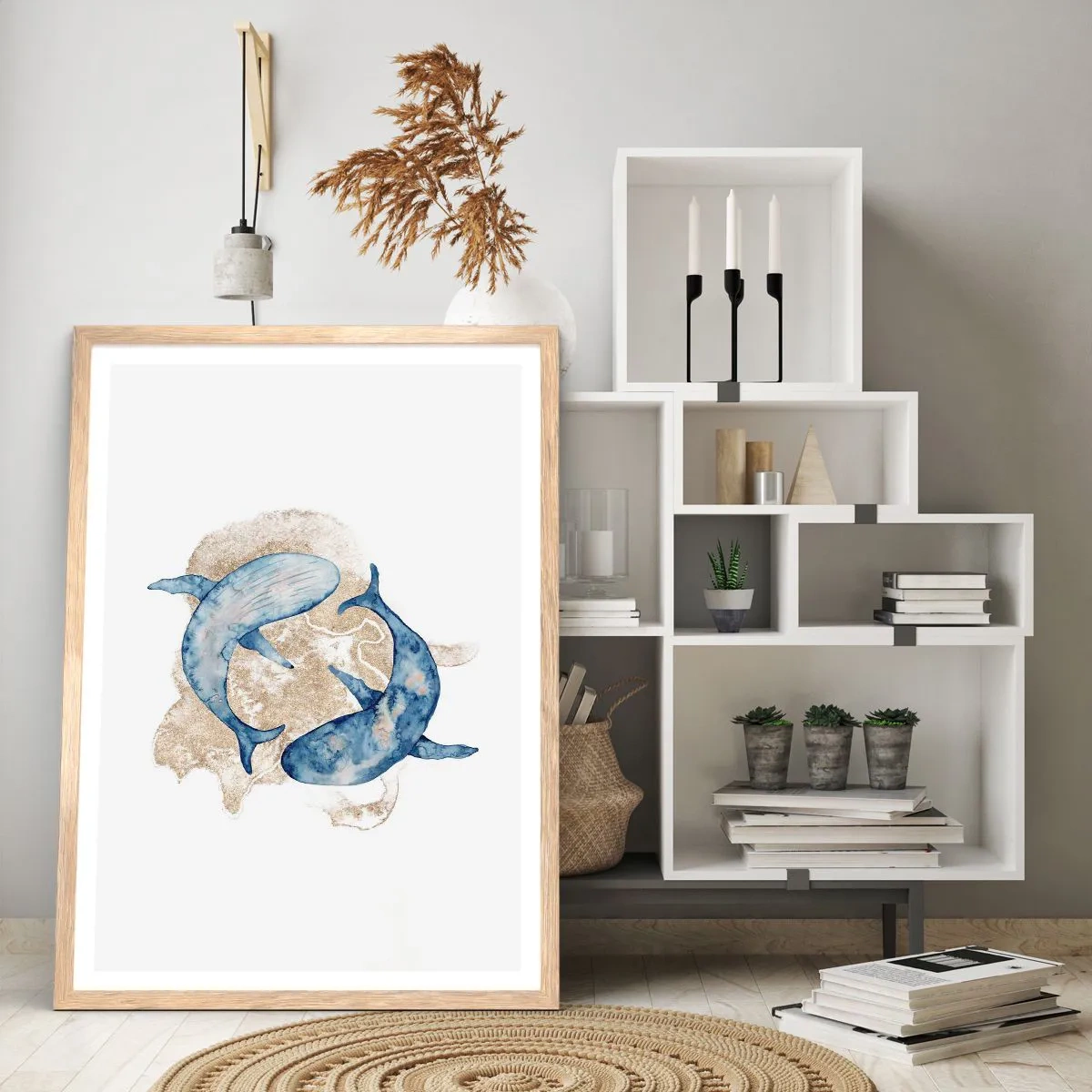 Een poster in een licht eiken lijst - Vriendschap of liefde? - 61x91 cm