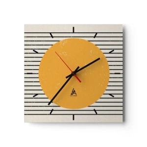 Wandklok - Klok - De kracht van eenvoud - 30x30 cm