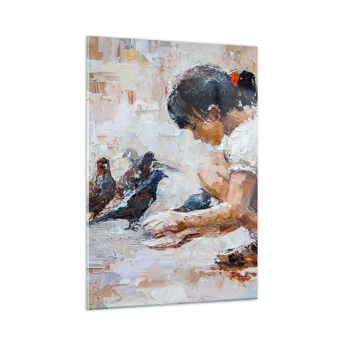 Schilderen op glas - De kleintjes en de leukste - 50x70 cm