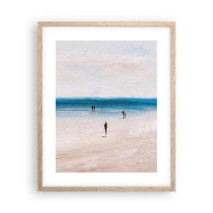 Een poster in een licht eiken lijst - Een natuurlijke behoefte - 40x50 cm