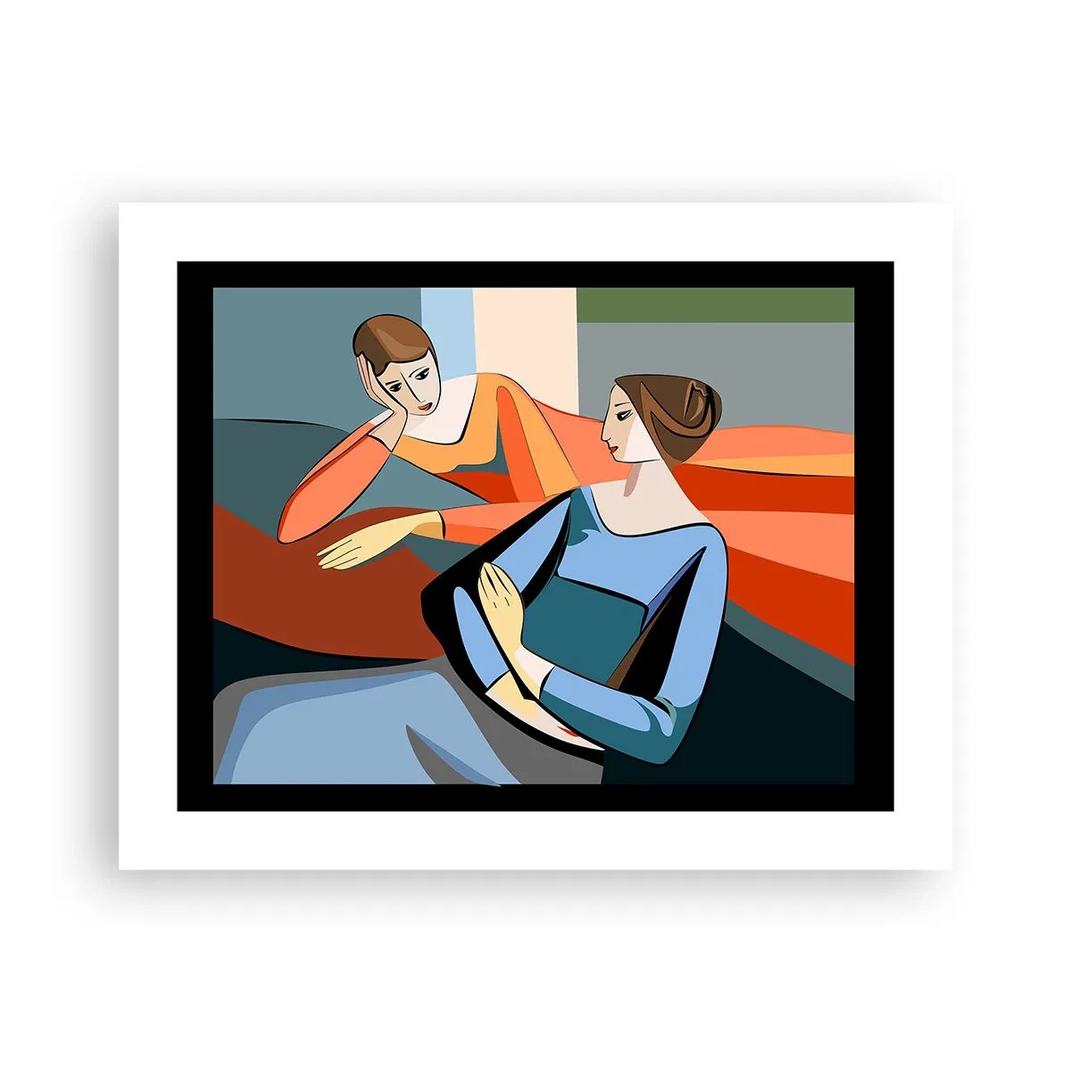 Poster - Een moment van vertrouwen - 50x40 cm