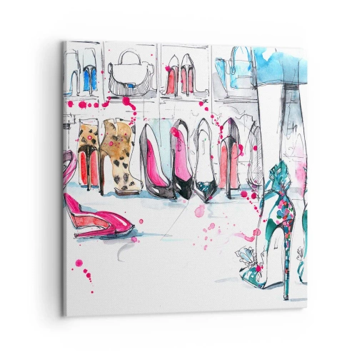 Schilderen op canvas - Sesam, doe open - 50x50 cm