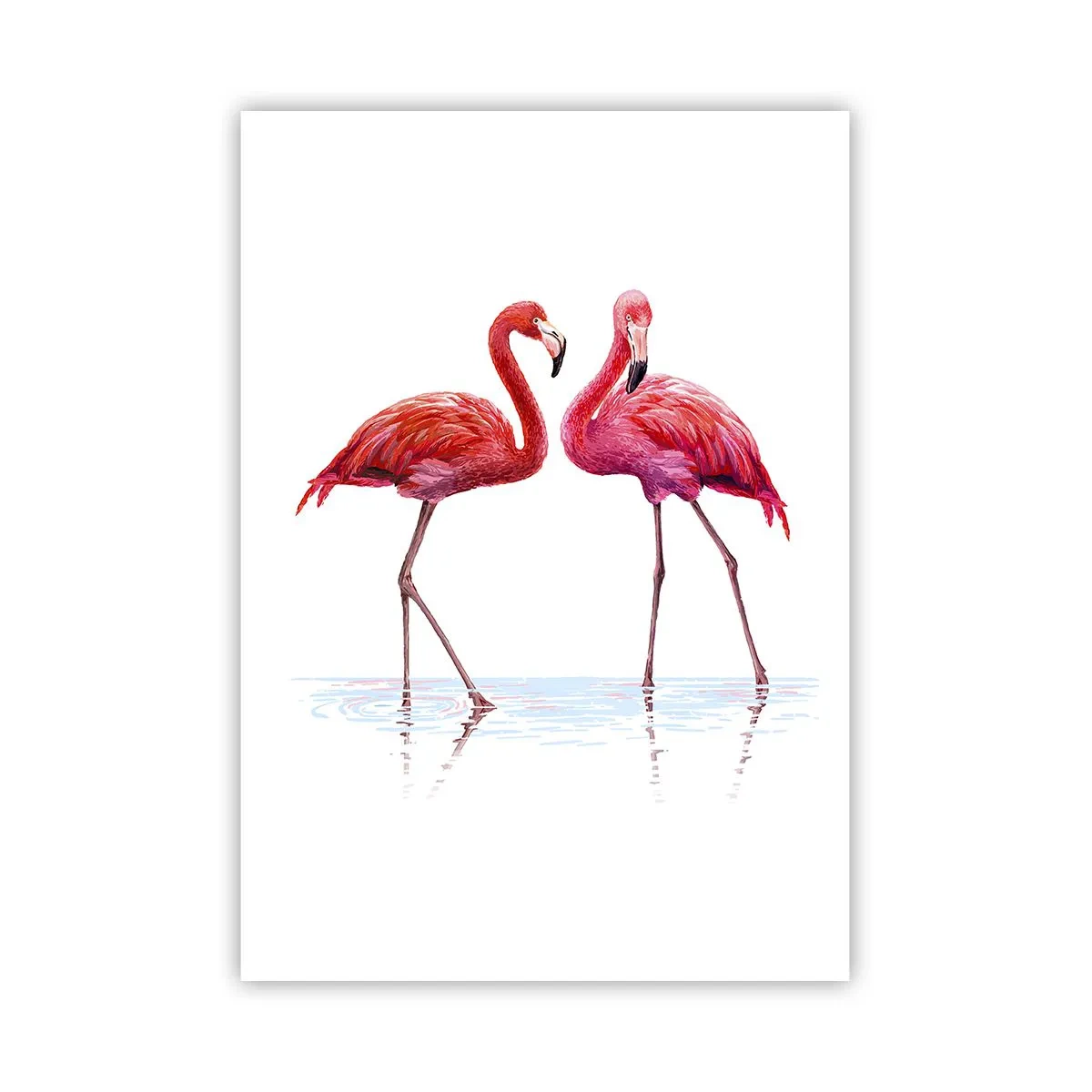 Poster - Roze randez-vous - 70x100 cm