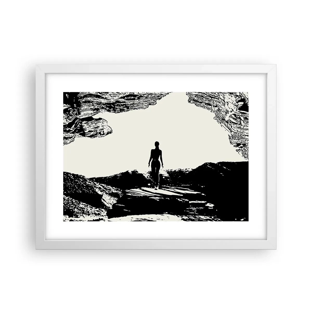 Poster in een witte lijst - Een nieuwe kijk - 40x30 cm