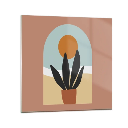 Schilderen op glas - Kleine geneugten - 30x30 cm