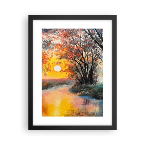 Poster in een zwarte lijst - Herfst vibes - 30x40 cm