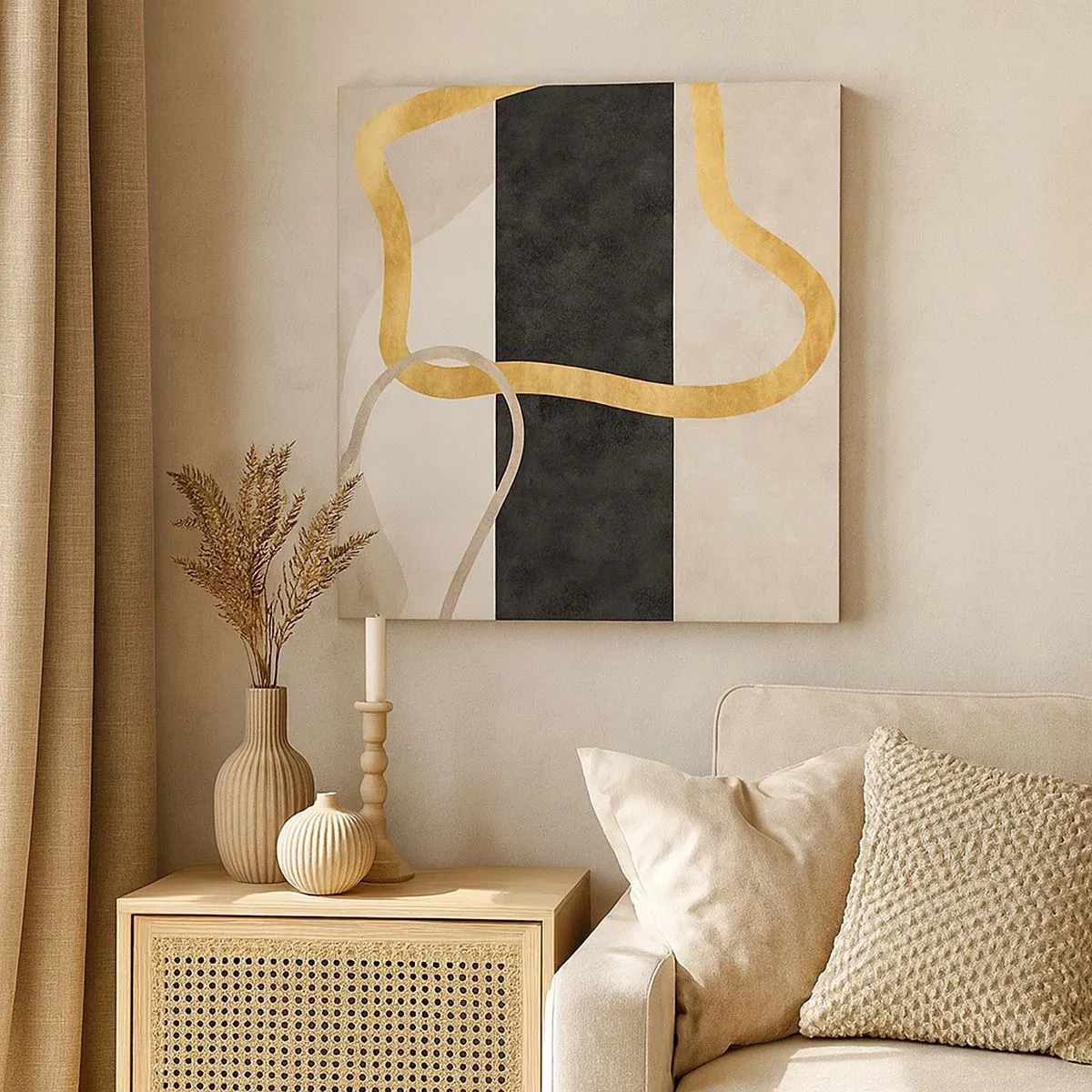 Schilderen op canvas - Verwarde vormen - 30x30 cm