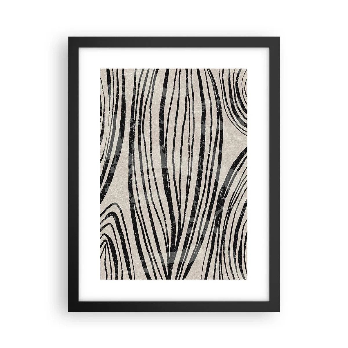 Poster in een zwarte lijst - Lijnoverstromingsvlakte - 30x40 cm