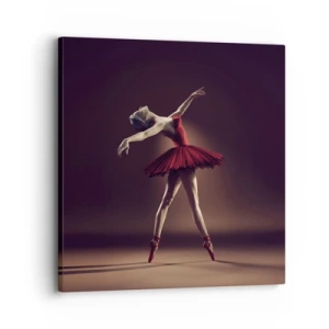 Schilderen op canvas - Een prima ballerina - 30x30 cm