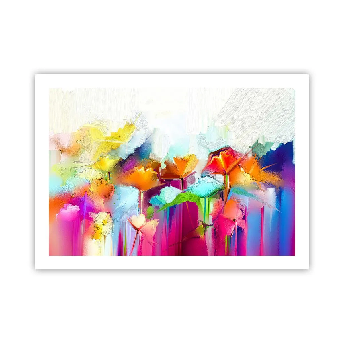 Poster - De regenboog is tot bloei gekomen - 70x50 cm