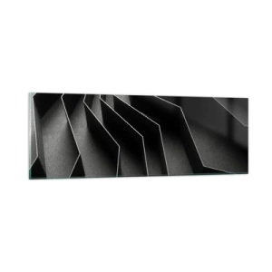 Schilderen op glas - Ruimtelijke orde - 90x30 cm