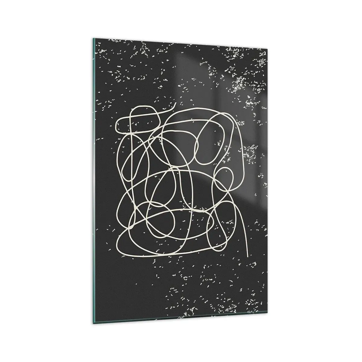 Schilderen op glas - Dwalende gedachten - 80x120 cm