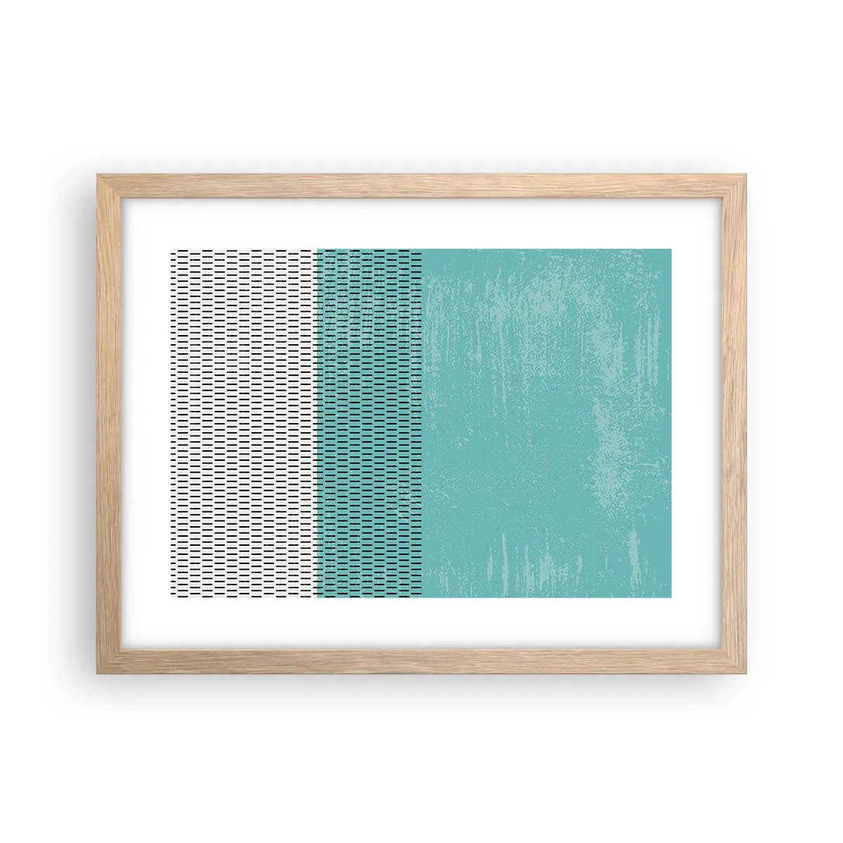 Een poster in een licht eiken lijst - Een uitgebalanceerde compositie - 40x30 cm