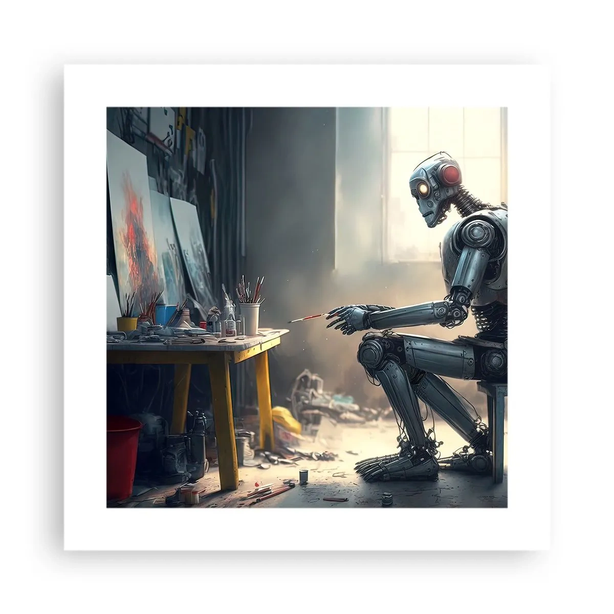 Poster - De scheppingsdaad - 40x40 cm