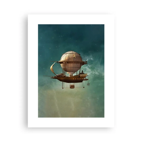 Poster - Jules Verne groet - 30x40 cm