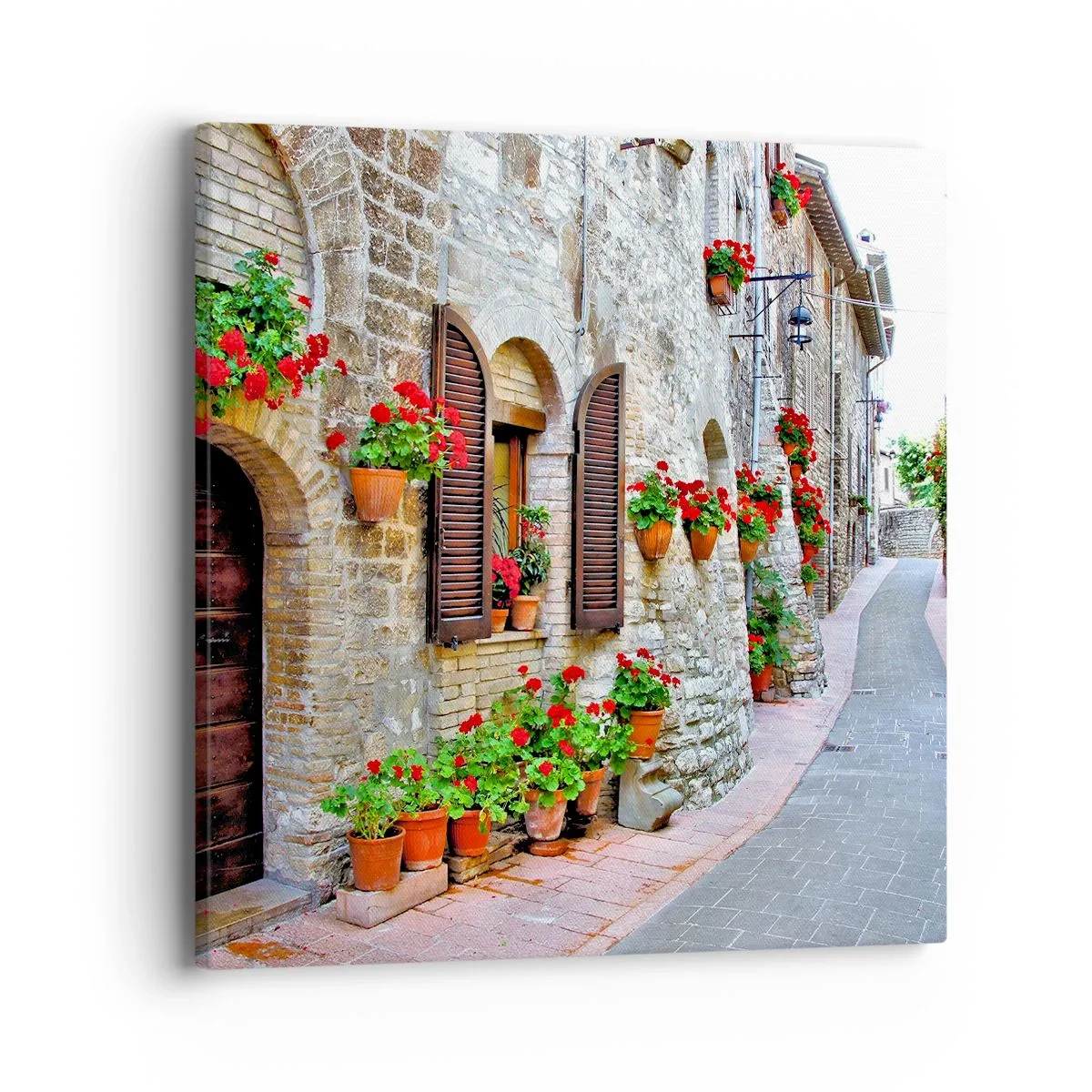 Schilderen op canvas - Italiaanse sfeer - 40x40 cm