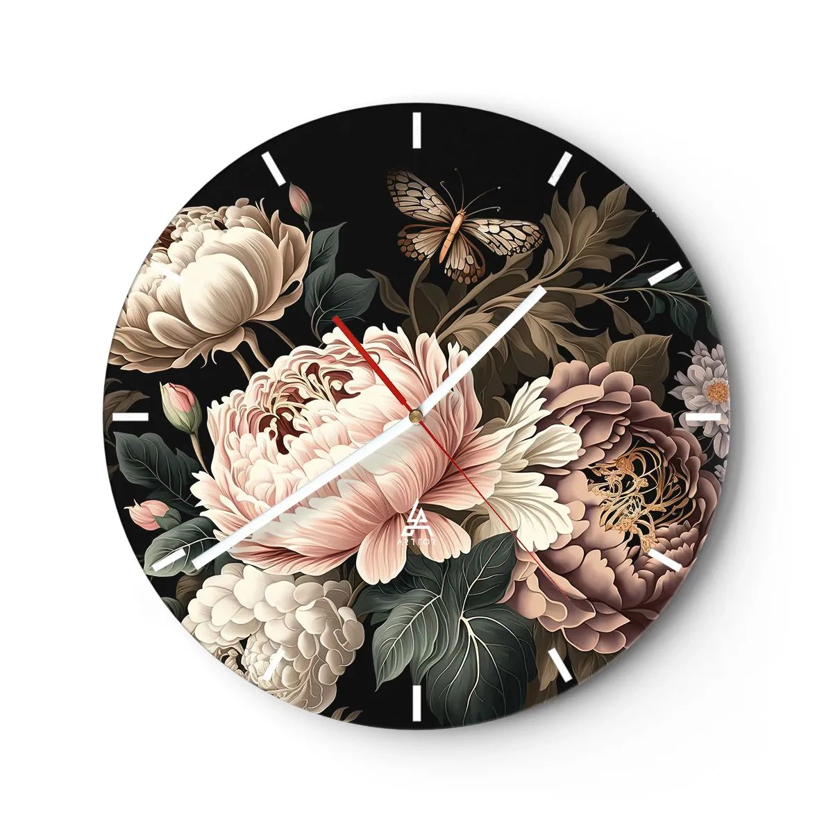 Wandklok - Klok - In barokstijl - 40x40 cm