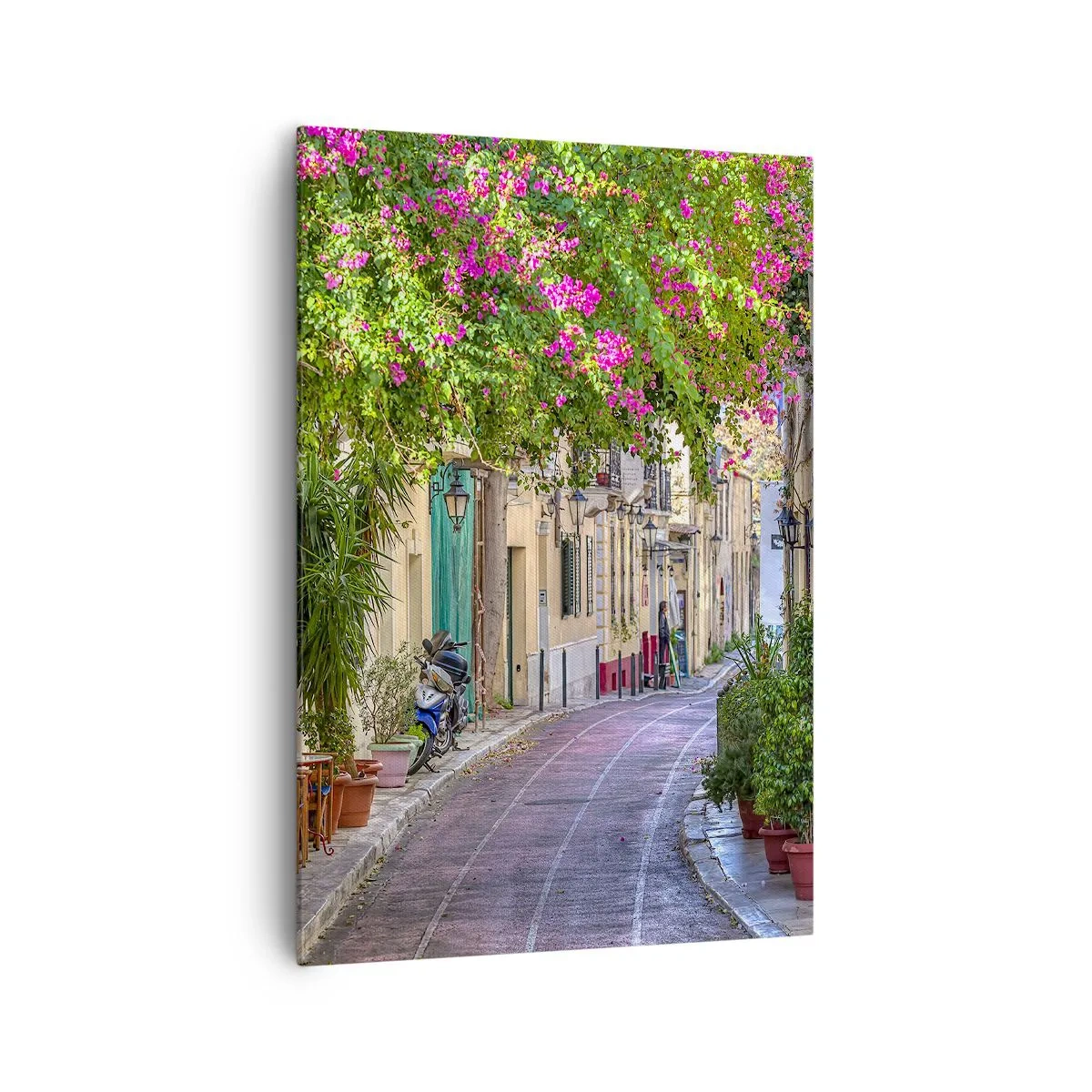 Schilderen op canvas - Bloeiende steeg - 70x100 cm