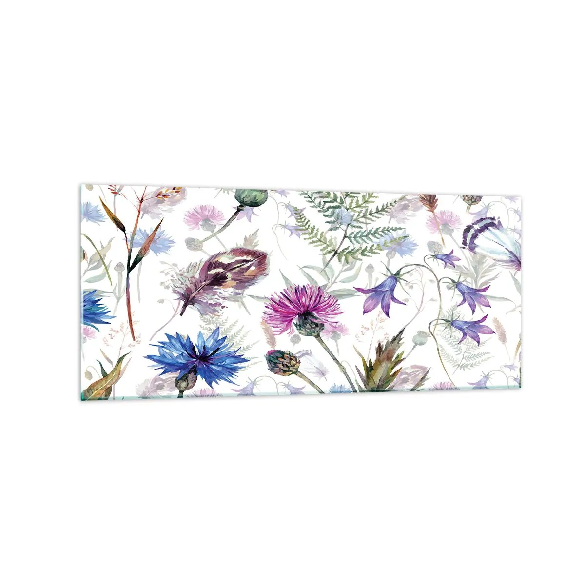 Schilderen op glas - Pools herbarium - 120x50 cm