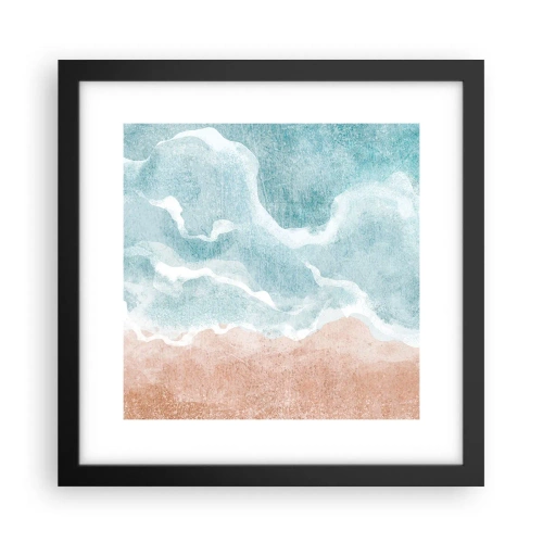 Poster in een zwarte lijst - Wolkenabstractie - 30x30 cm
