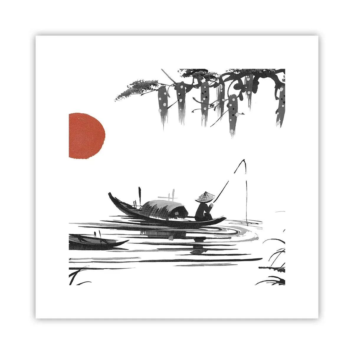 Poster - Aziatische middag - 30x30 cm