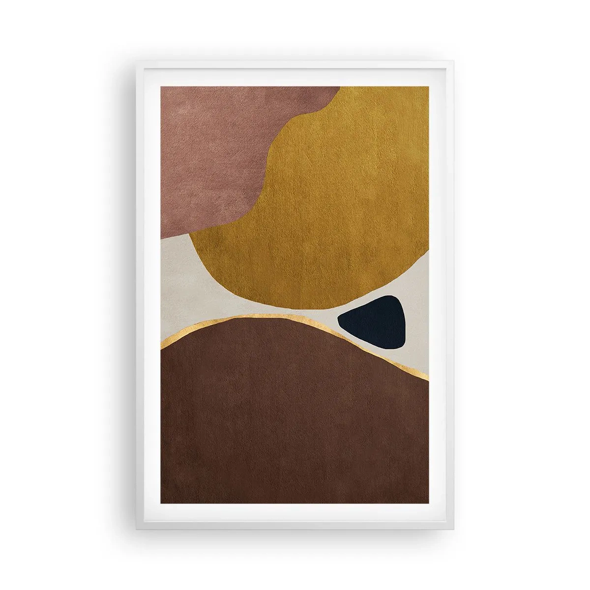 Poster in een witte lijst - Abstractie – een plek in de ruimte - 61x91 cm