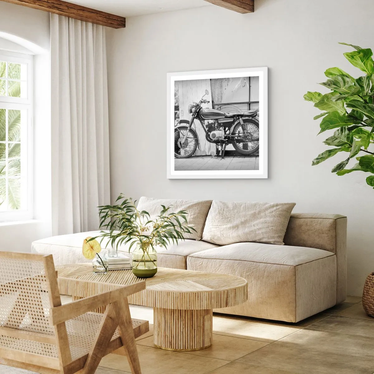 Poster in een witte lijst - Klassiek boven alles - 30x30 cm