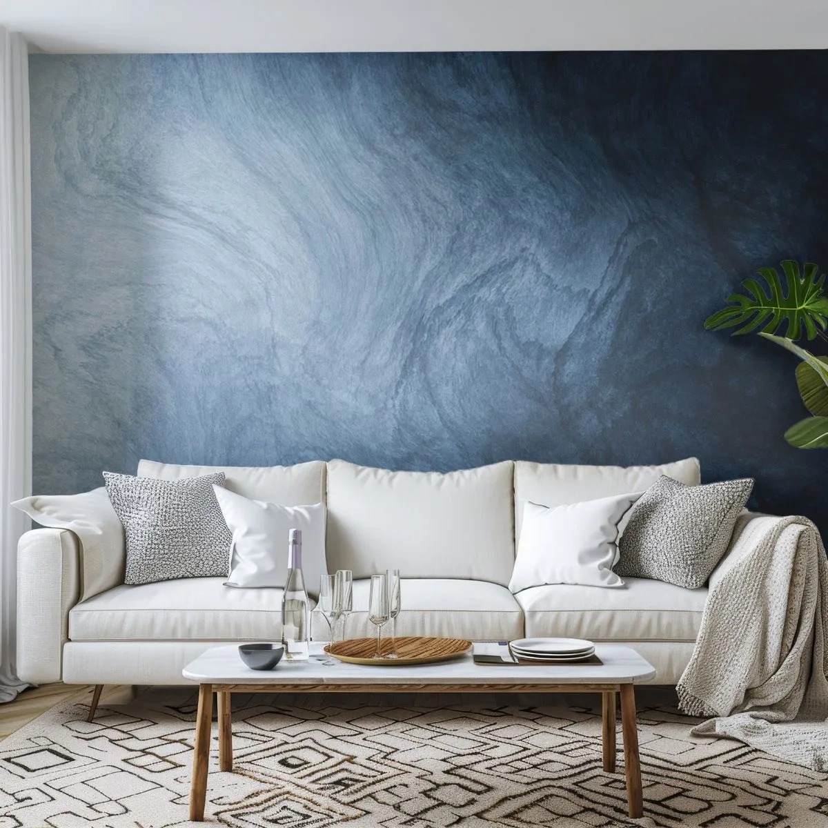 Zelfklevend Fotobehang Deluxe Sticker - diep reiken - Abstractie, Deel, Moderne kunst - 400x280 cm