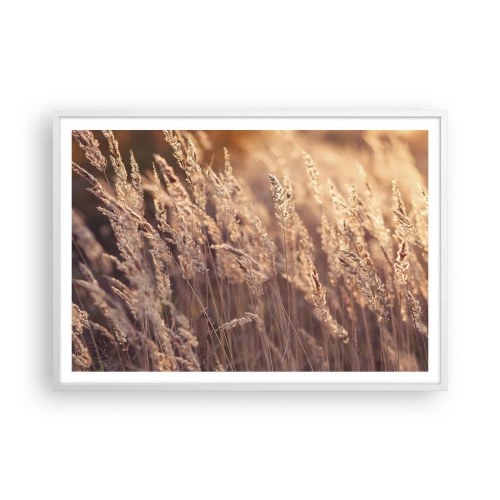 Poster in een witte lijst - Klaar om de herfst te verwelkomen - 100x70 cm