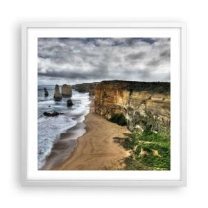 Poster in een witte lijst - Rauwe schoonheid - 50x50 cm