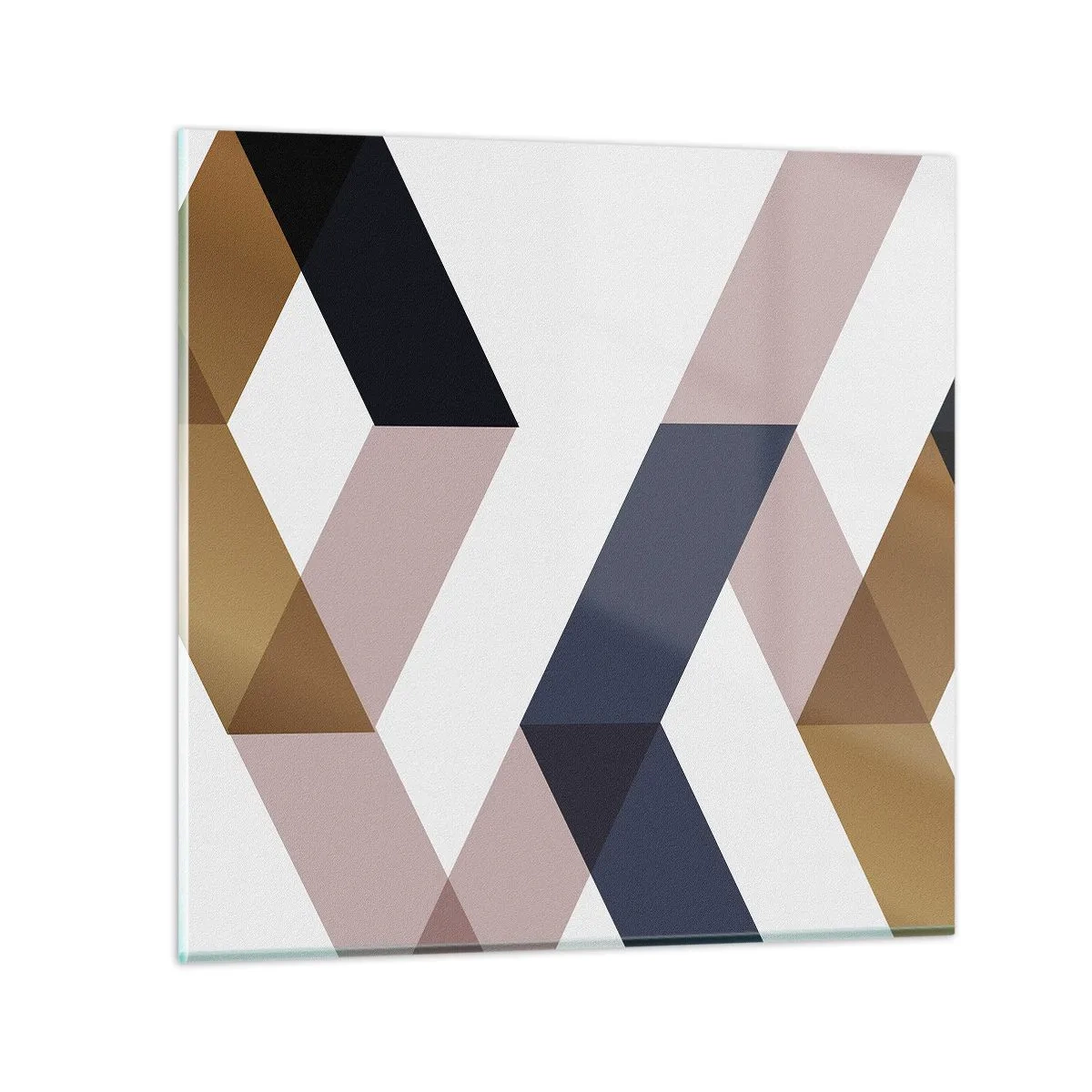 Schilderen op glas - Vlakken en hoeken - 70x70 cm