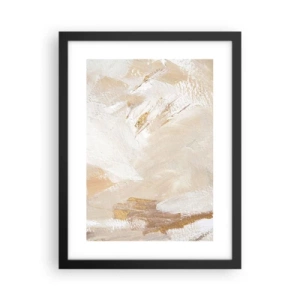 Poster in een zwarte lijst - Pastelkleurige compositie - 30x40 cm