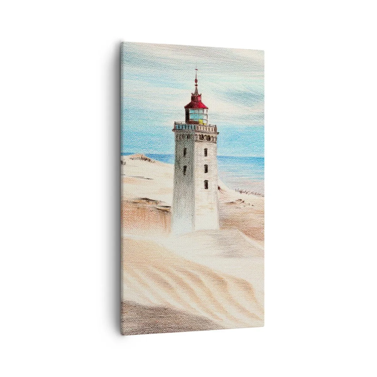 Schilderen op canvas - Altijd staren naar de zee - 55x100 cm