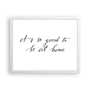 Poster in een witte lijst - De hele waarheid - 50x40 cm