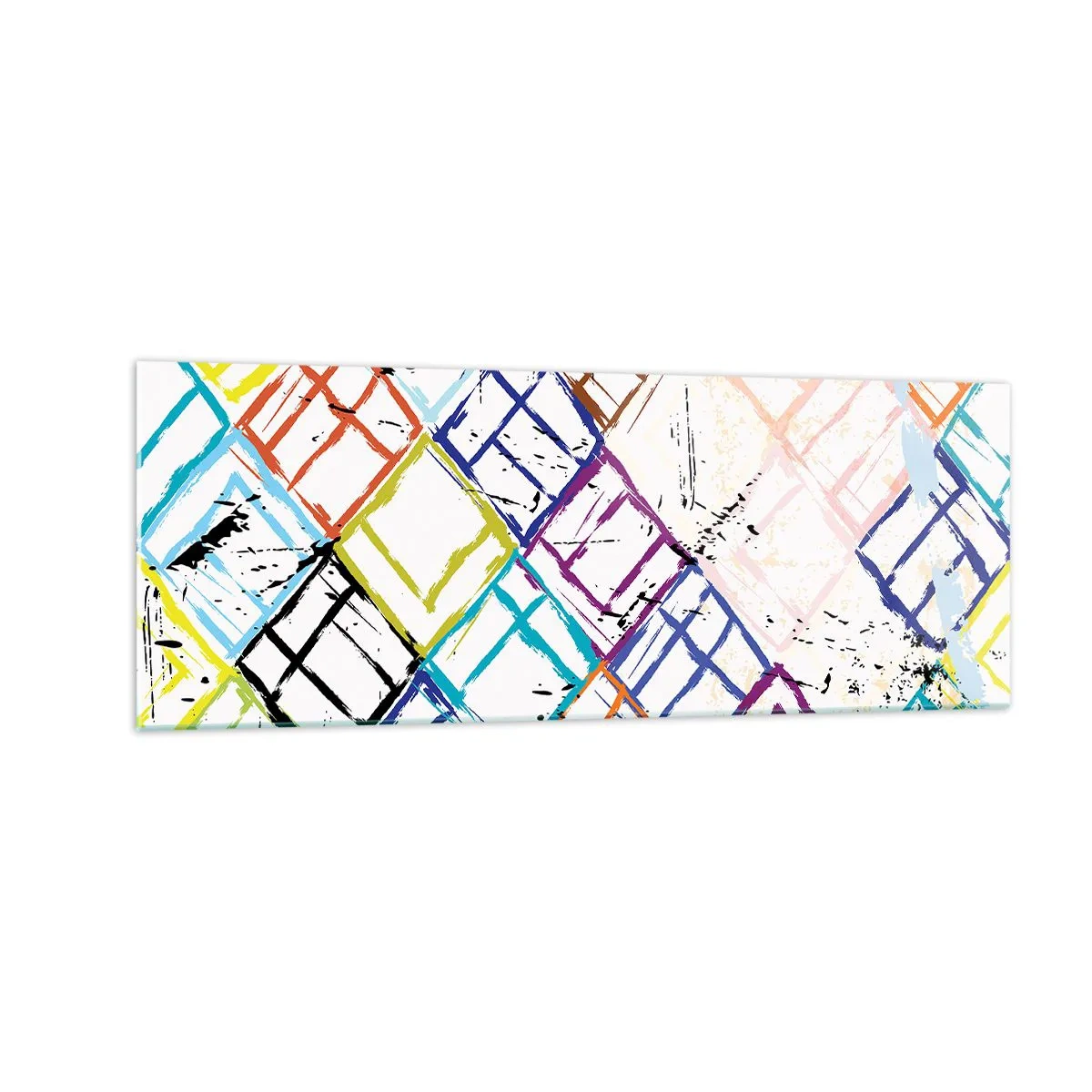 Schilderen op glas - Cellen te huur - 140x50 cm