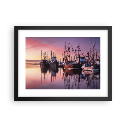 Poster in een zwarte lijst - Voor de volgende dag - 40x30 cm