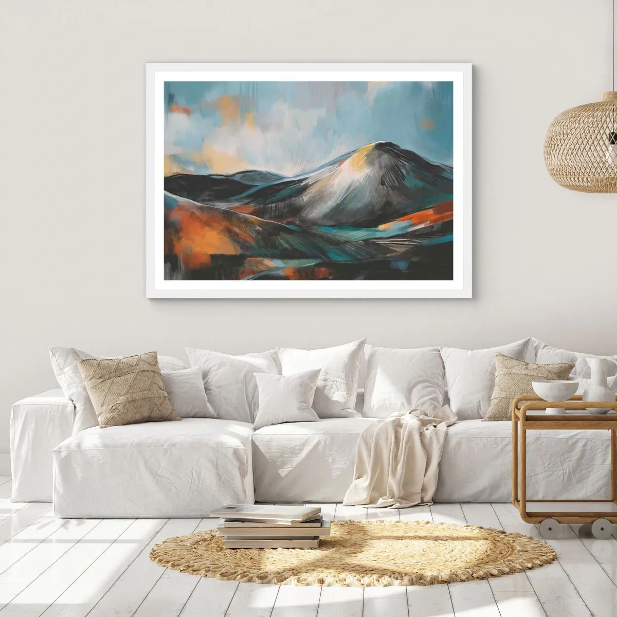 Poster in een witte lijst - Ruw en prachtig - 40x30 cm