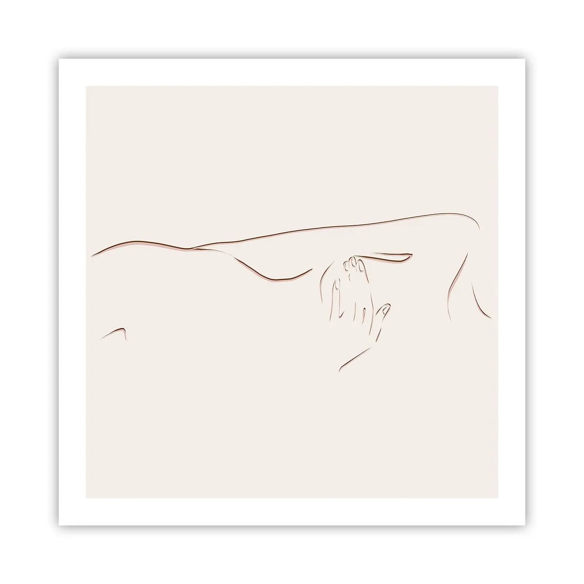 Poster - De vorm van verlangen - 60x60 cm