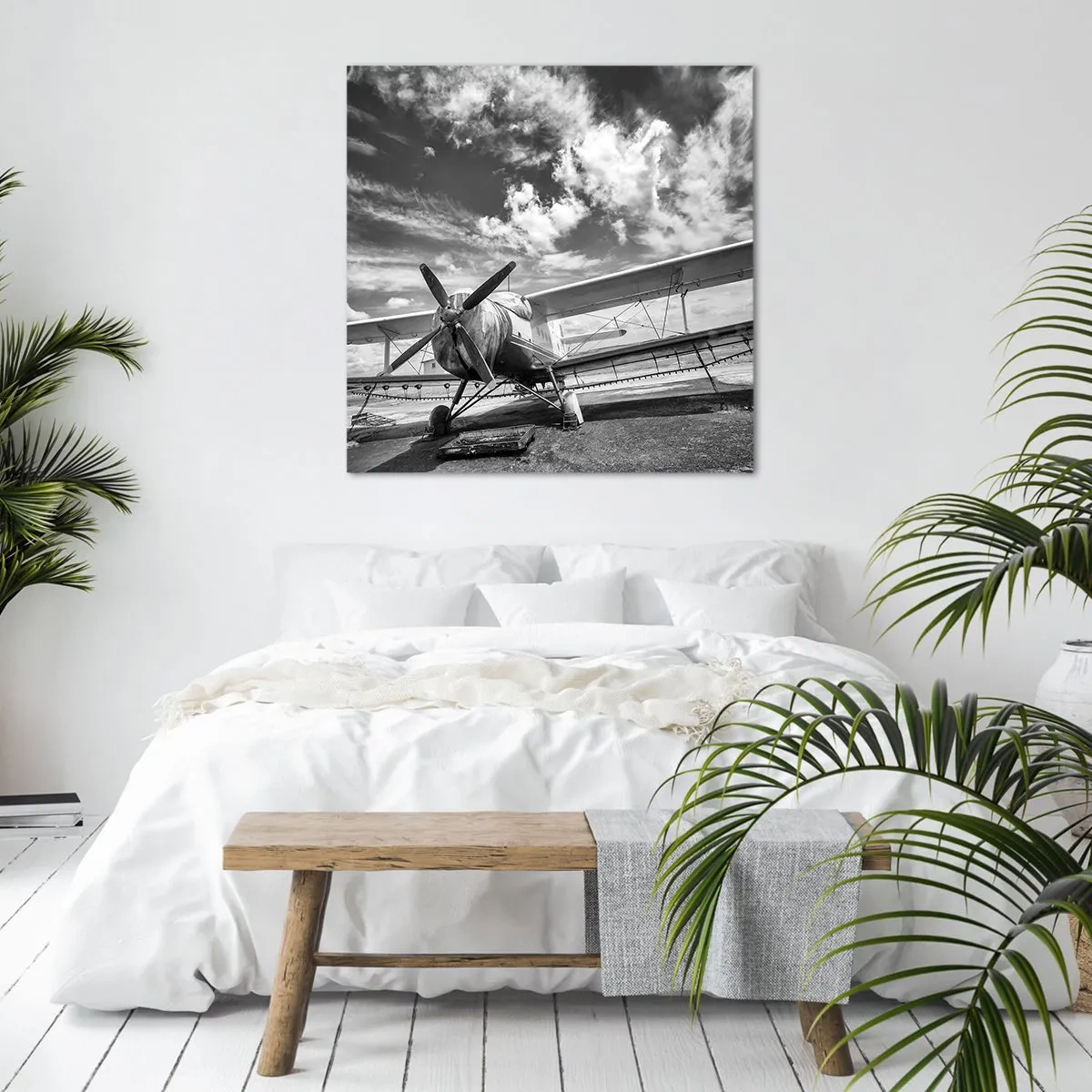 Schilderen op canvas - Ik kan niet wachten! - 70x70 cm
