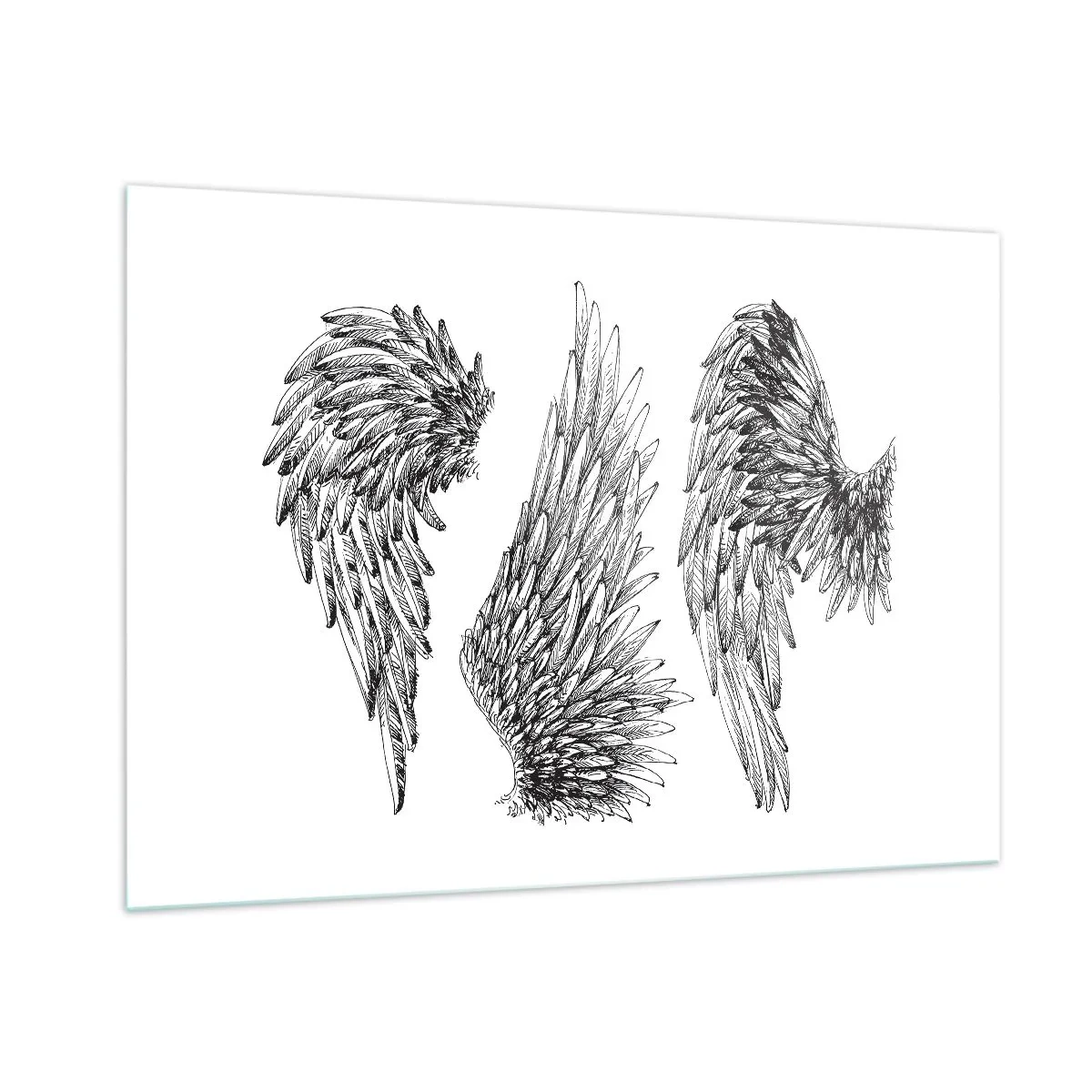 Schilderen op glas - En je kunt een engel worden - 100x70 cm