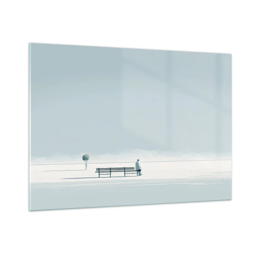 Schilderen op glas - Ja, ik wacht. - 100x70 cm