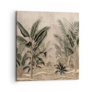 Schilderen op canvas - Een gravure in koloniale stijl - 70x70 cm