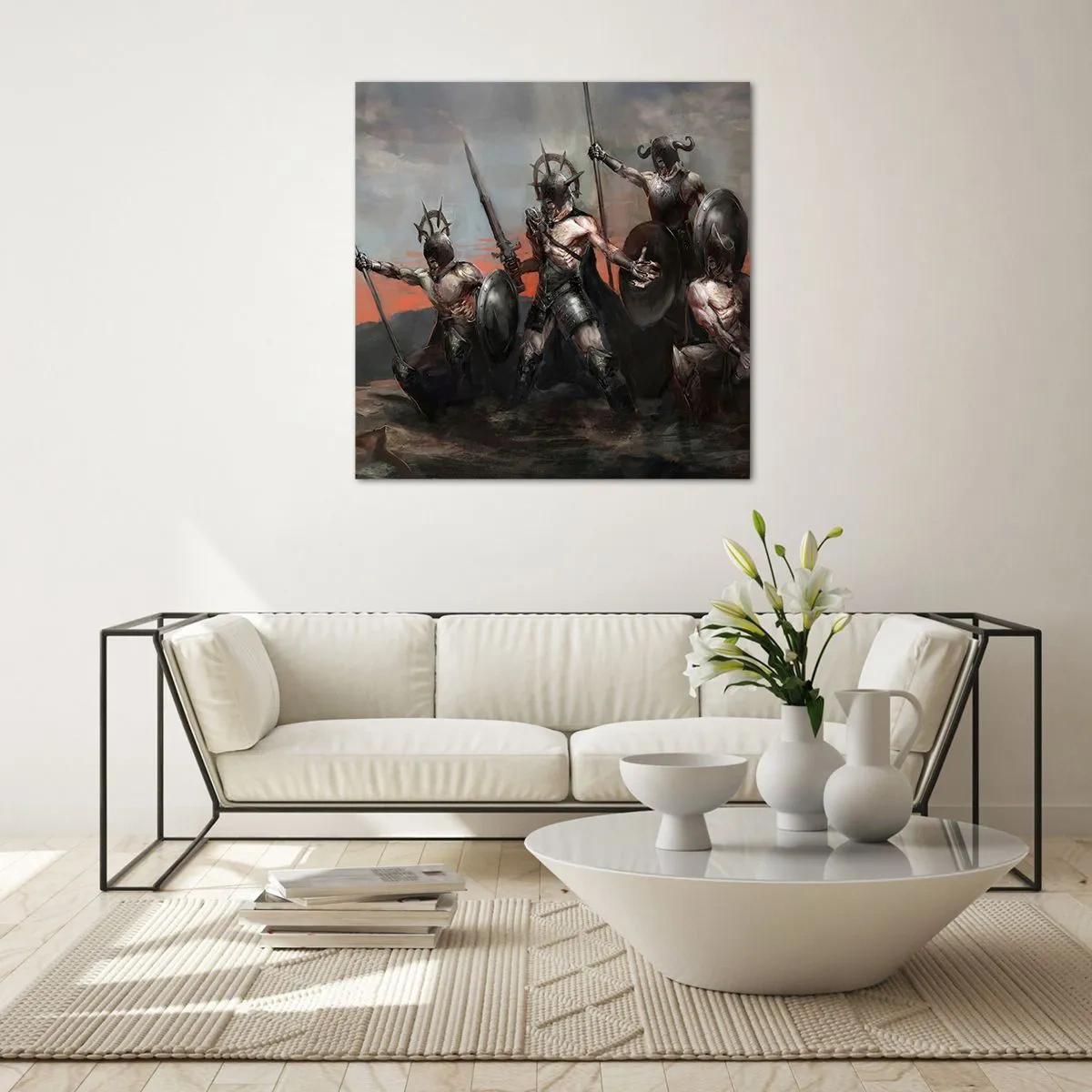 Schilderen op glas - Met of op een schild - 60x60 cm